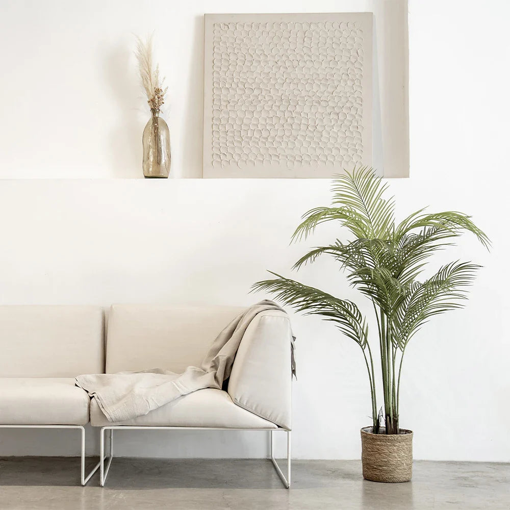 Faux indoor plants