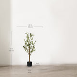 3.5FT Minimal Artificial Olive Tree