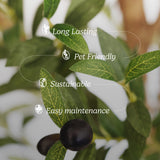 3.5FT Minimal Artificial Olive Tree