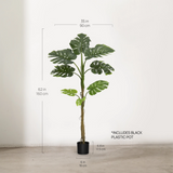 5.2FT Artificial Monstera Tree