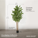 6' Artificial Eucaliptus Measures