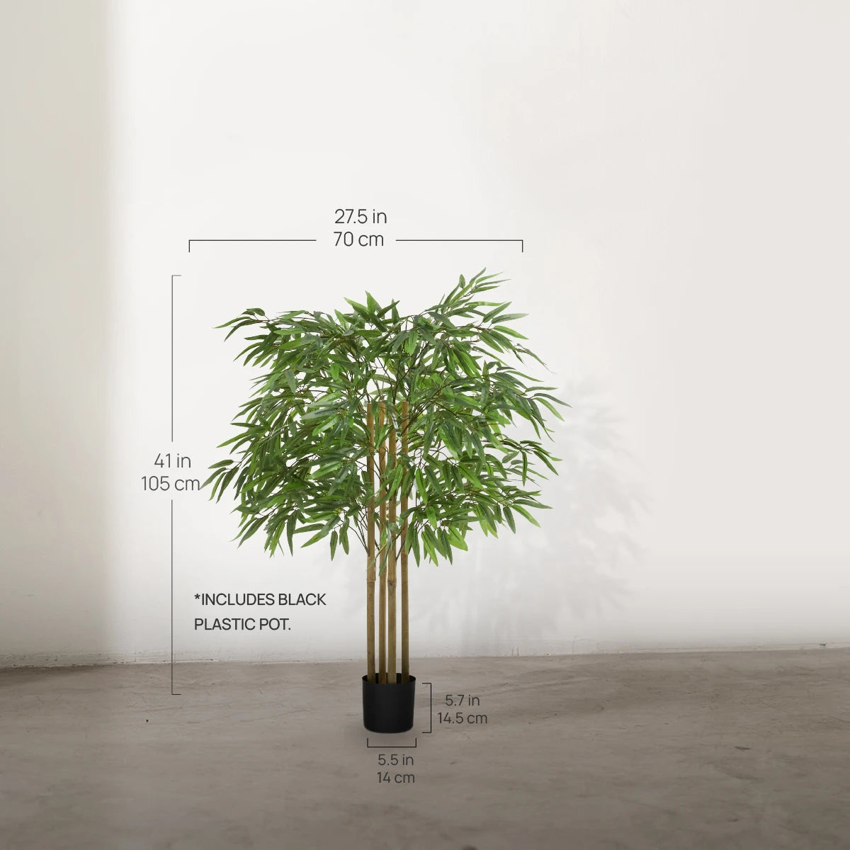 Artificial Bamboo Tree 3.5FT Measurements 
