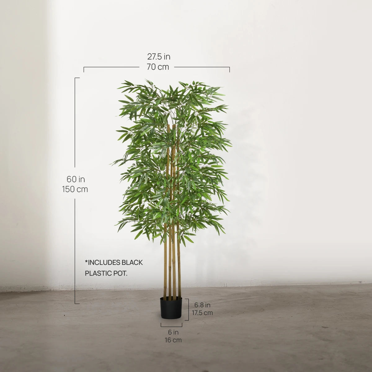 Artificial Bamboo Tree Measurements 