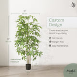 Minimal Artificial Bamboo Tree 6FT Measurements 
